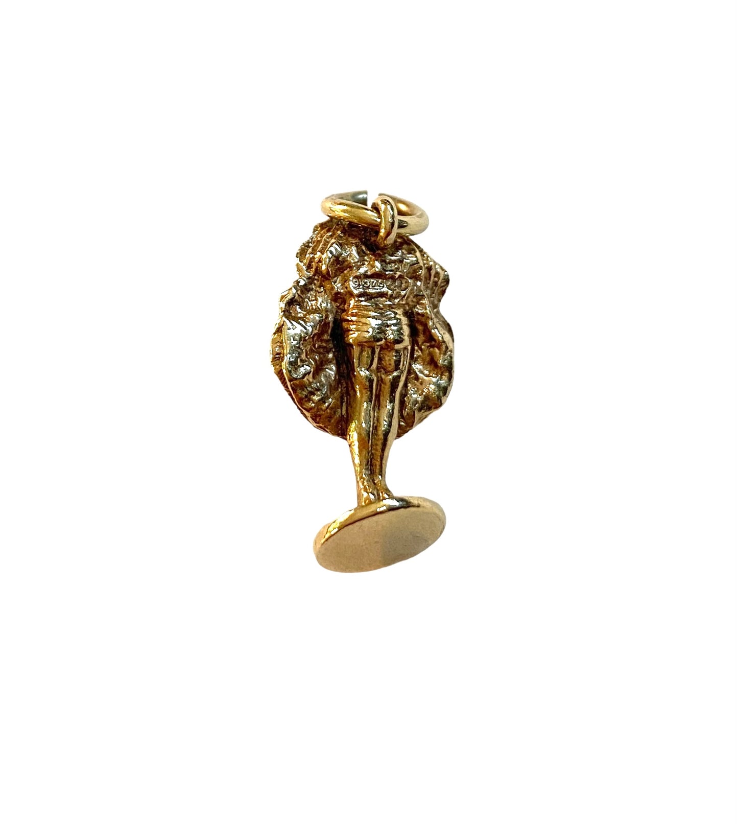 9ct cancan dancer charm vintage London 1963