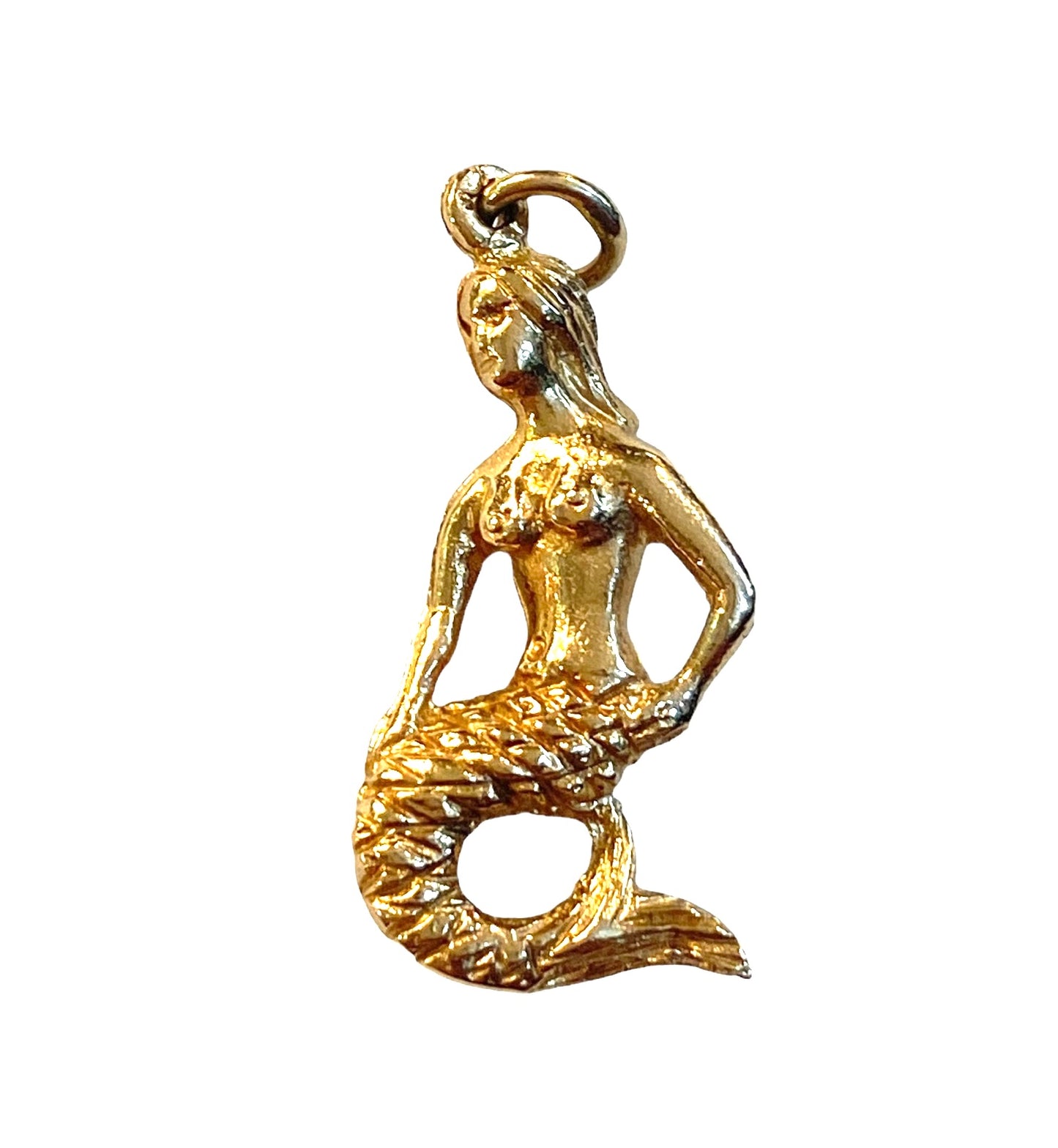 9ct vintage mermaid charm circa 1984 3.4g