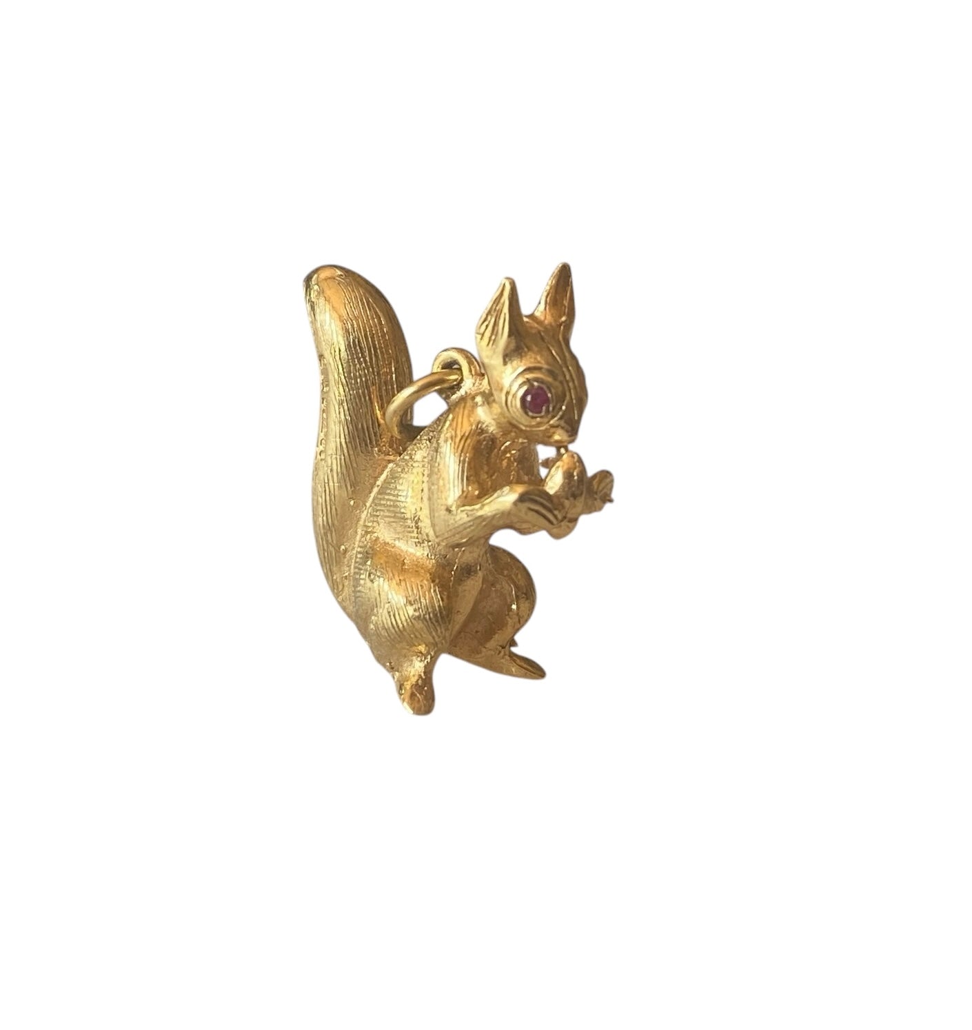 9ct vintage squirrel charm, by Georg Jensen, large and heavy 8.6g