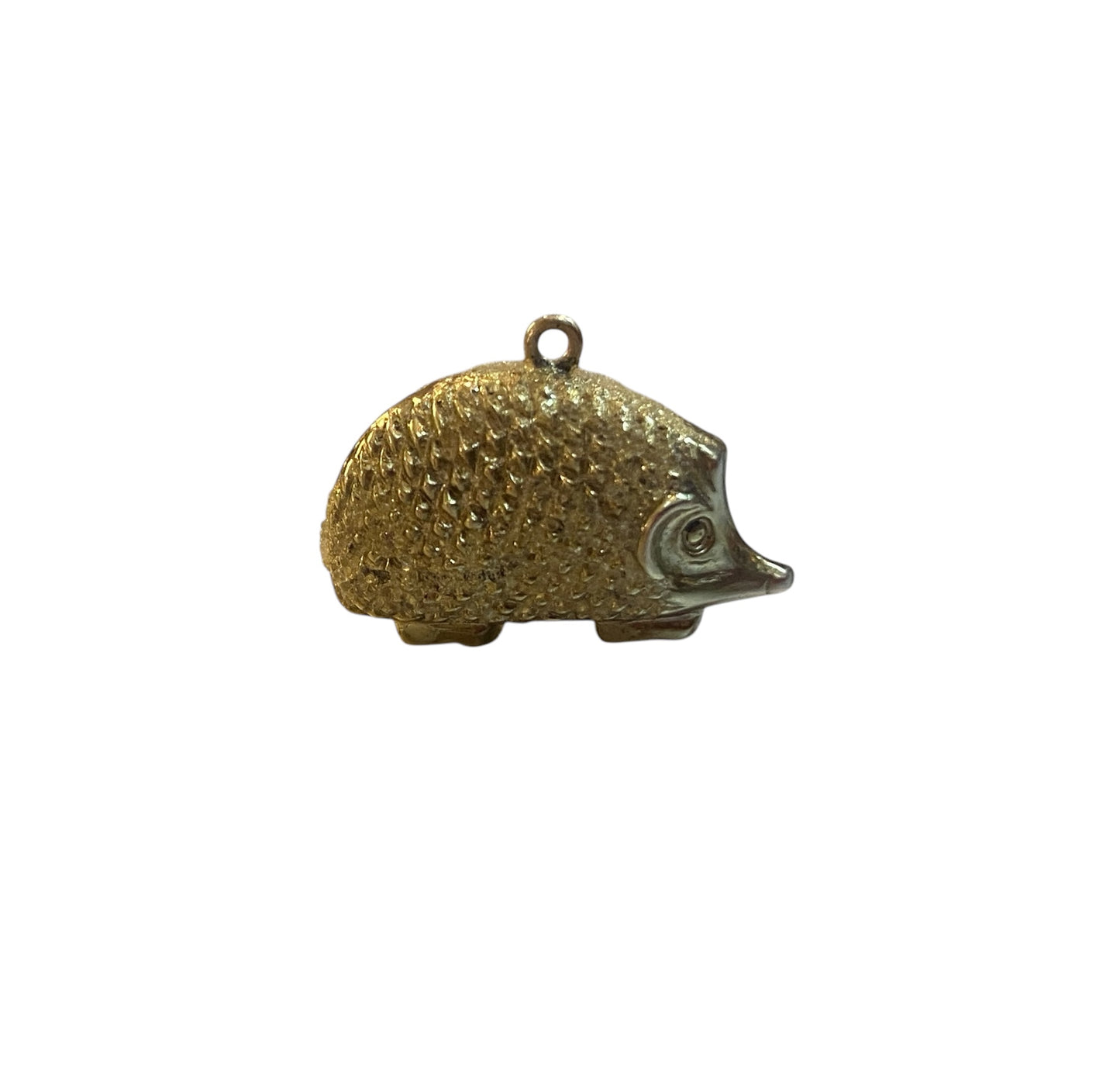 9CT VINTAGE HEDGEHOG CHARM. 0.9G
