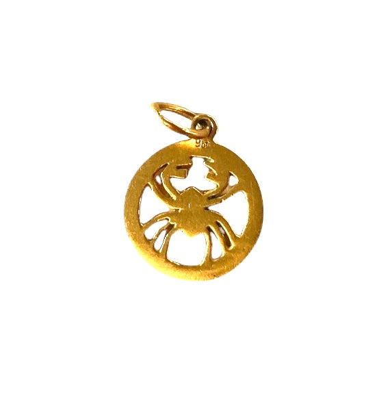 9ct vintage cancer charm / pendant