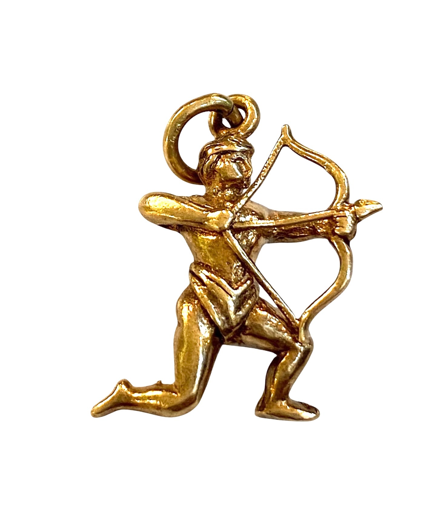 9CT VINTAGE SAGITTARIUS CHARM / PENDANT CIRCA 1966