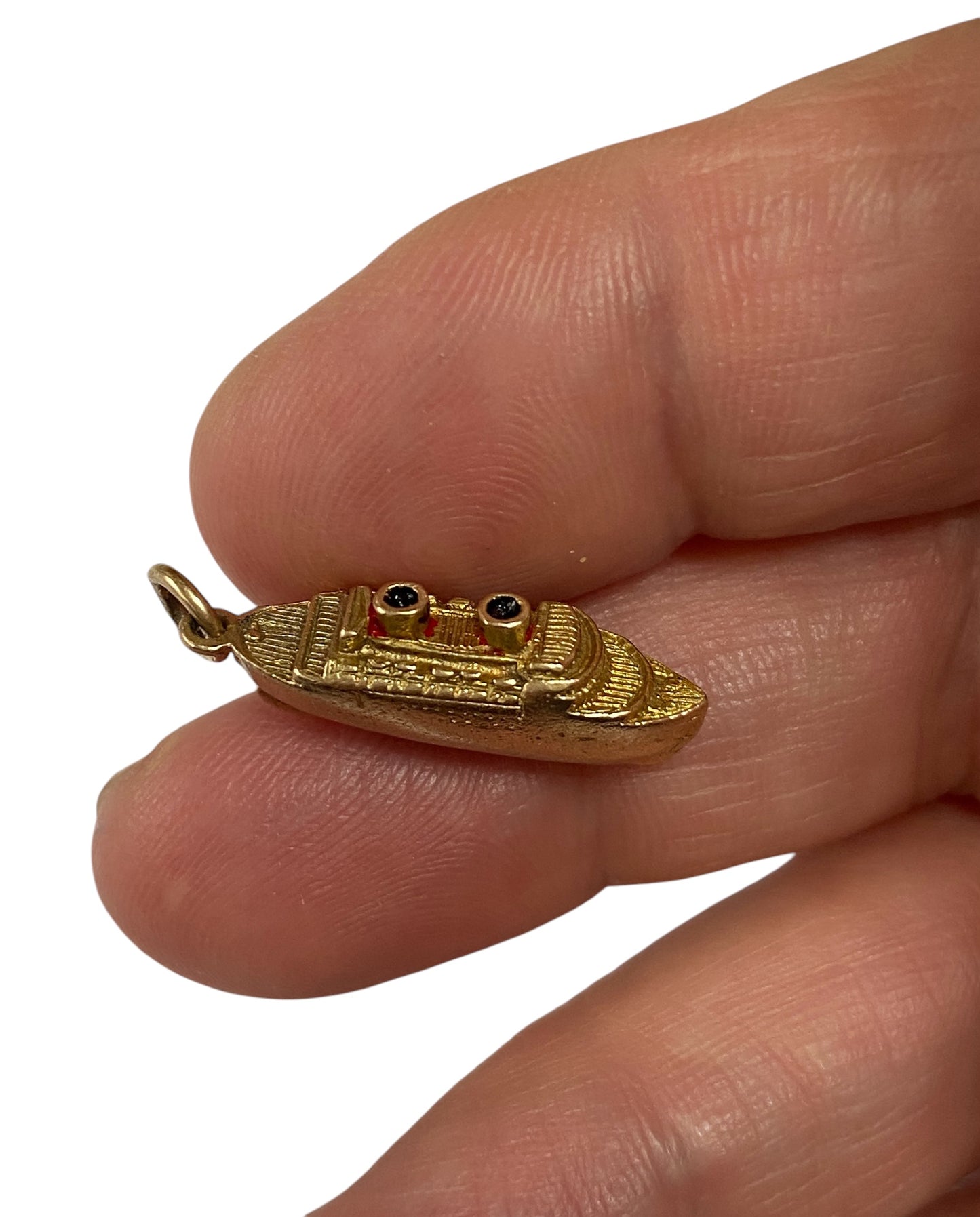 9ct vintage cruise liner charm circa 1958 (3.1g)