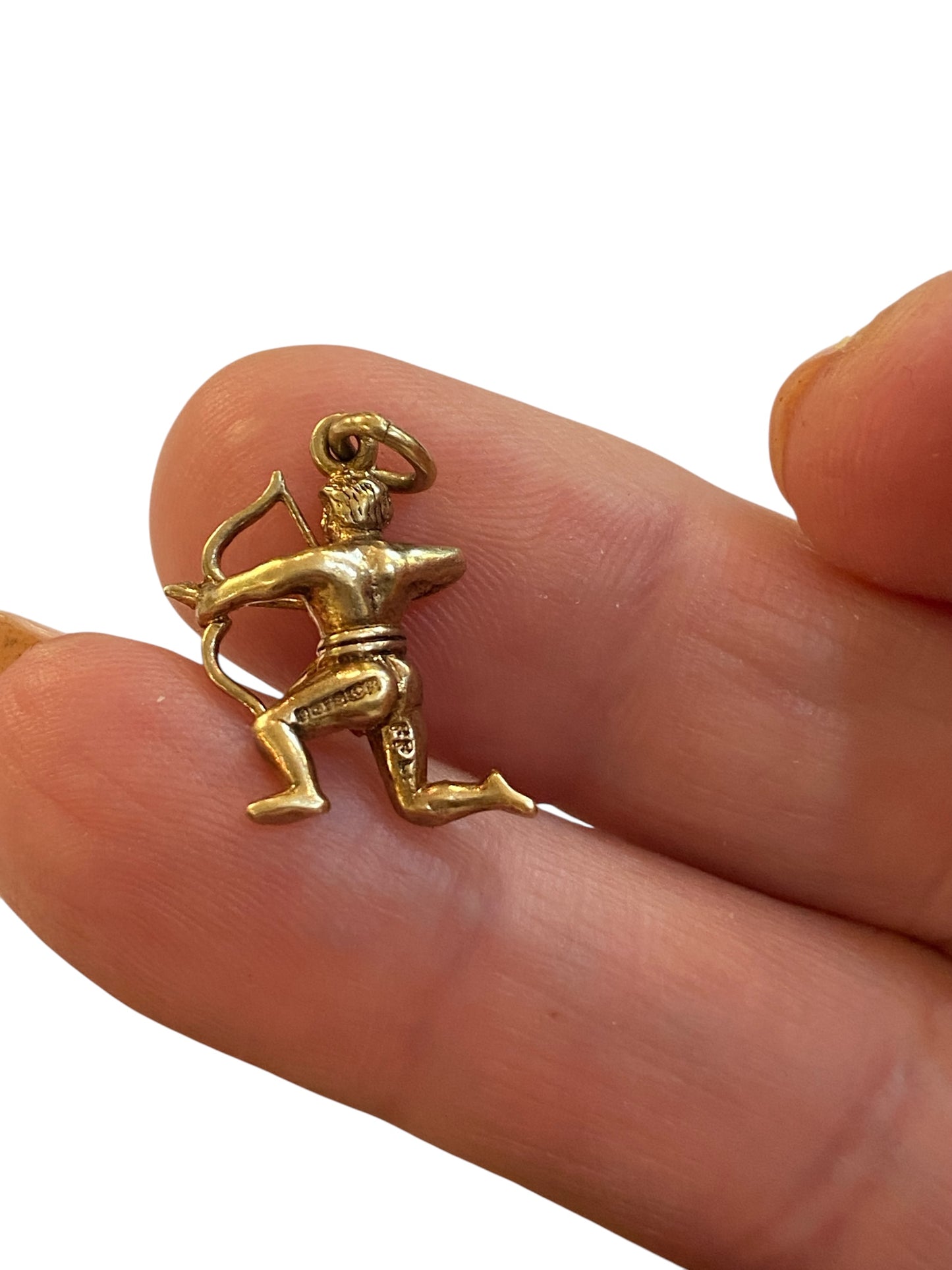 9CT VINTAGE SAGITTARIUS CHARM / PENDANT CIRCA 1966