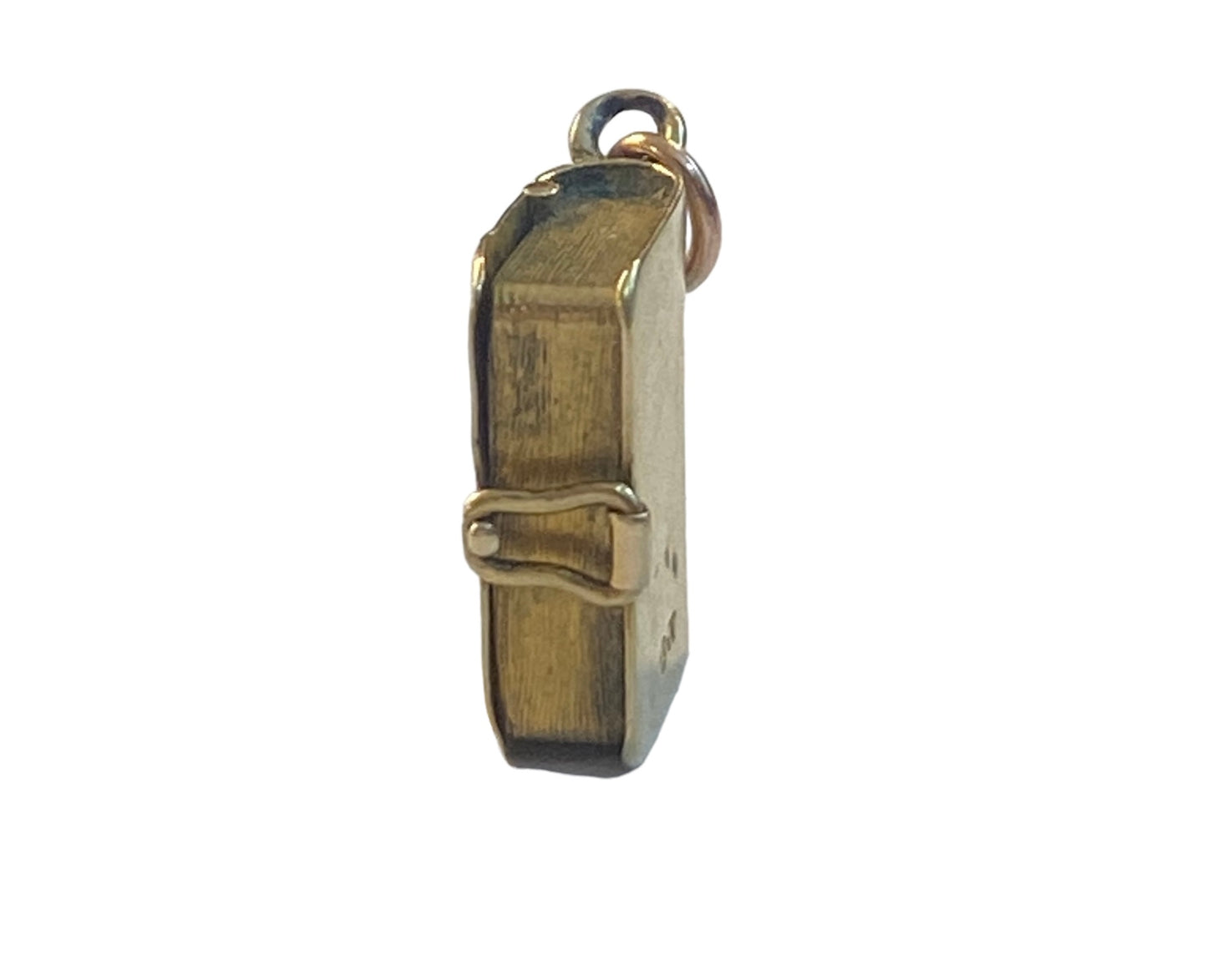 9ct vintage book charm 'London town' opening