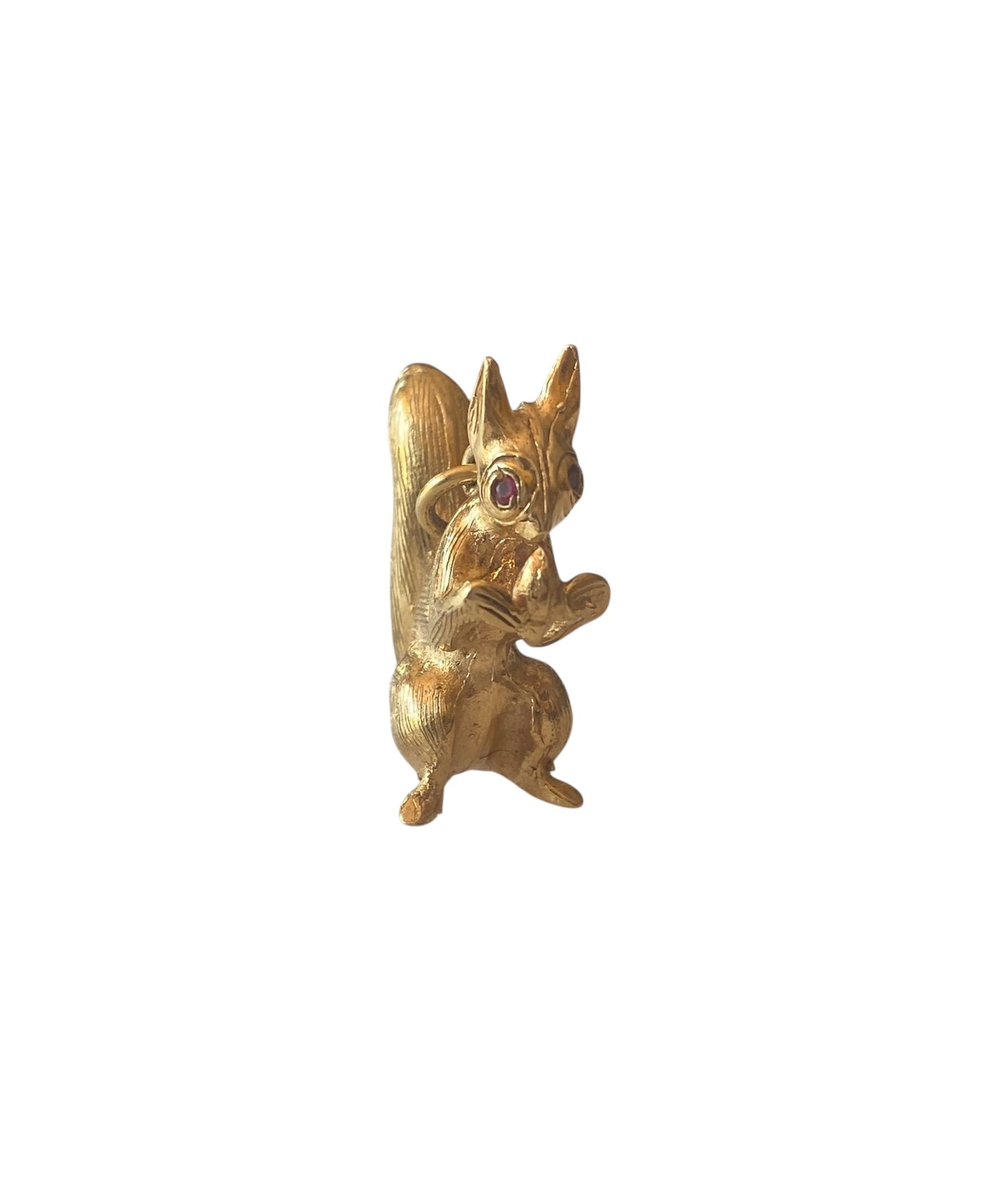 9ct vintage squirrel charm, by Georg Jensen, large and heavy 8.6g