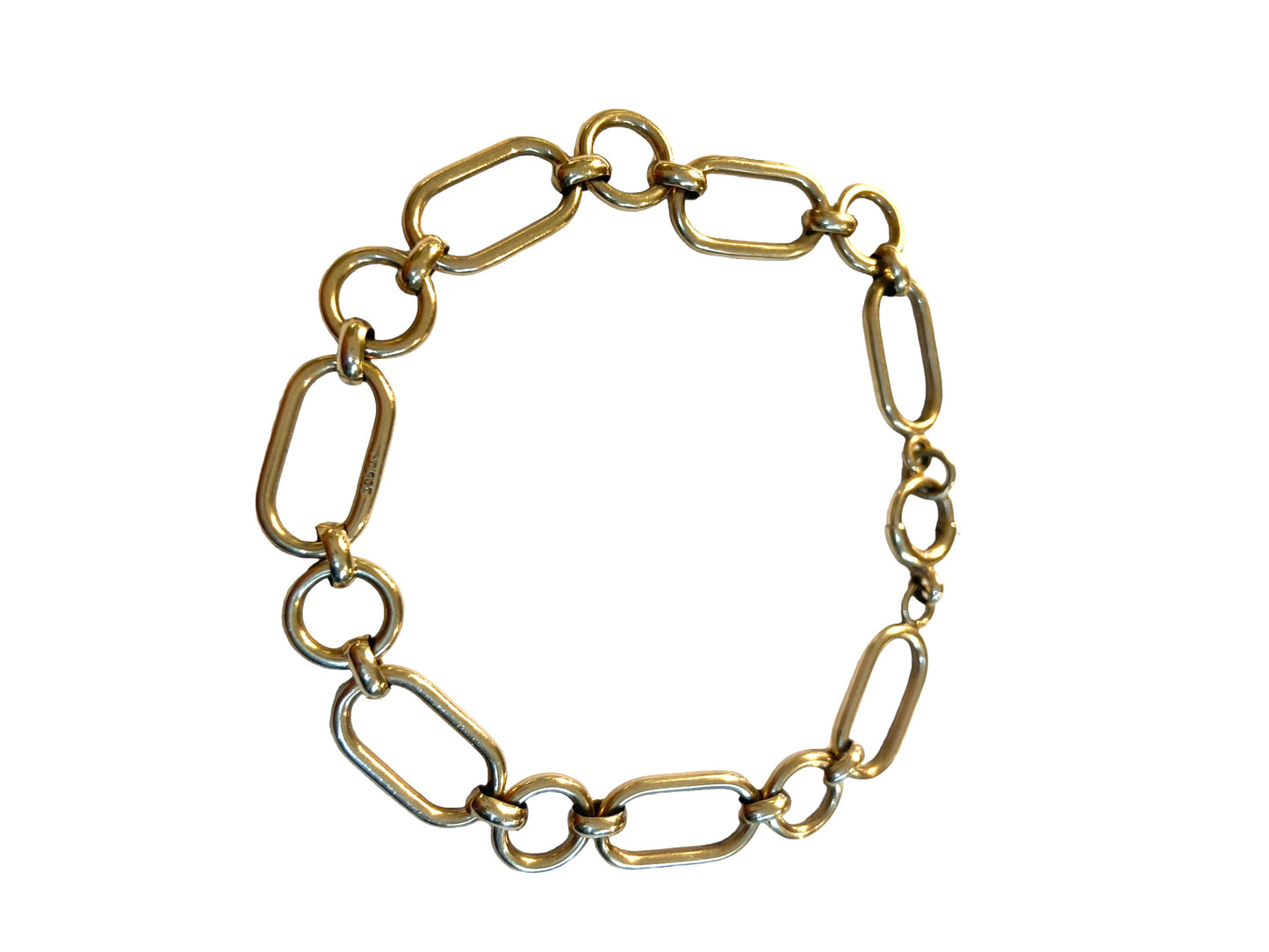 9ct vintage ornate bracelet .11.9g 20cm