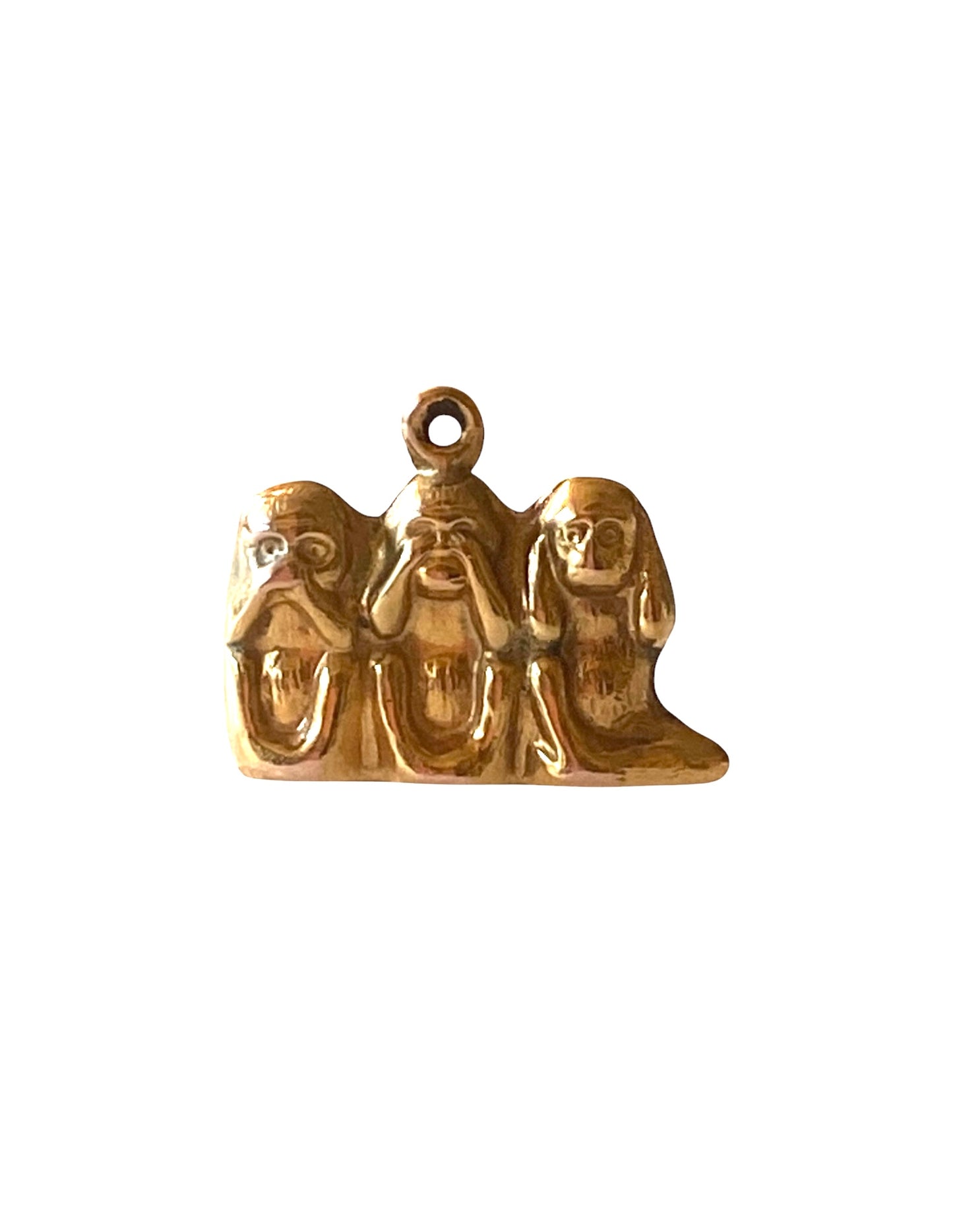 9ct three wise monkeys charm by Georg jensen, circa 1978