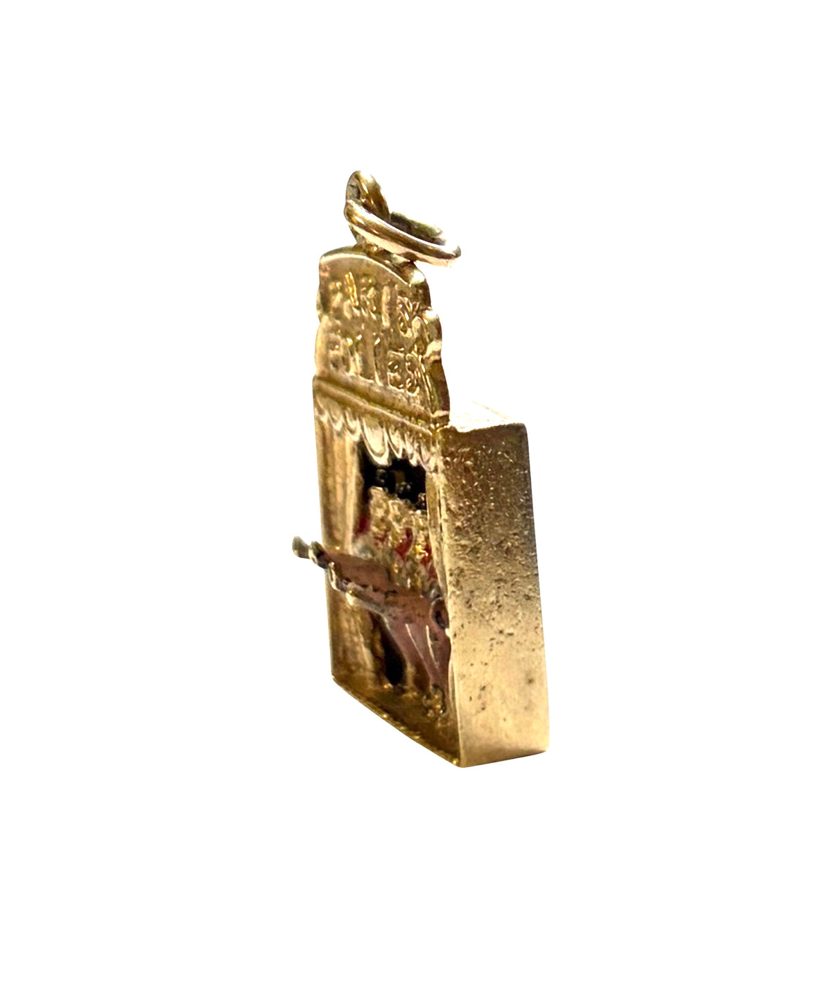 9ct vintage cancan girls charm, articulated circa London 1974 4.17g