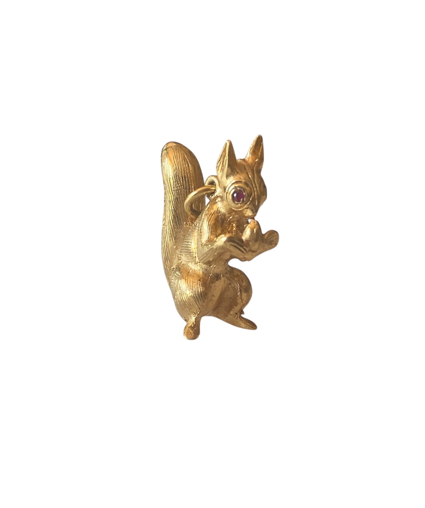 9ct vintage squirrel charm, by Georg Jensen, large and heavy 8.6g