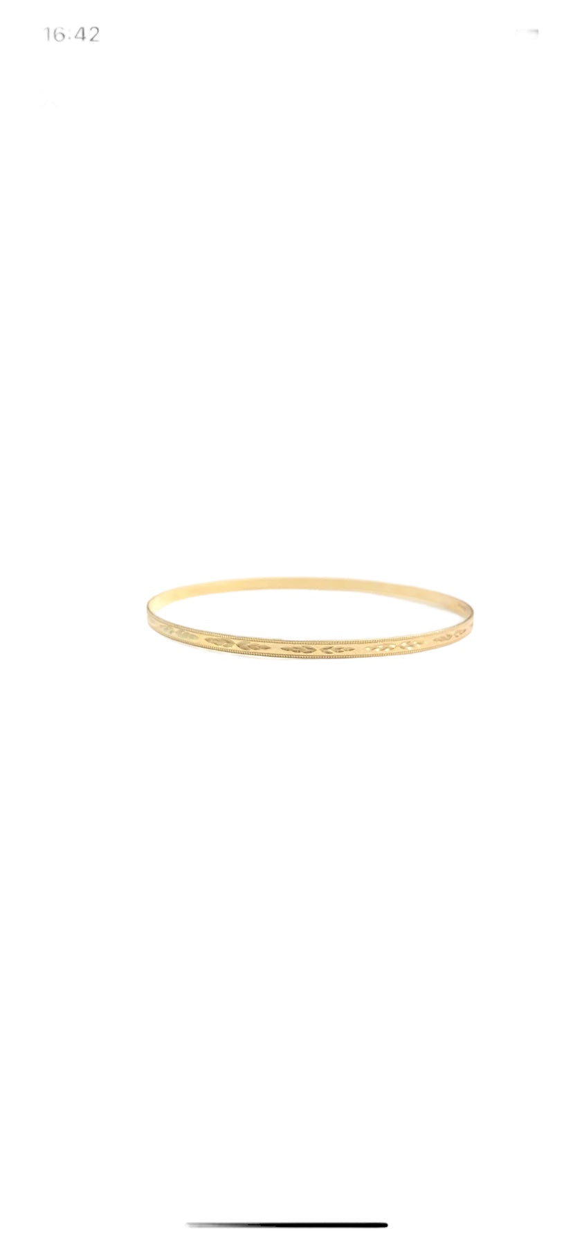 9ct 375 pre owned bangle / slave bangle 4.5g