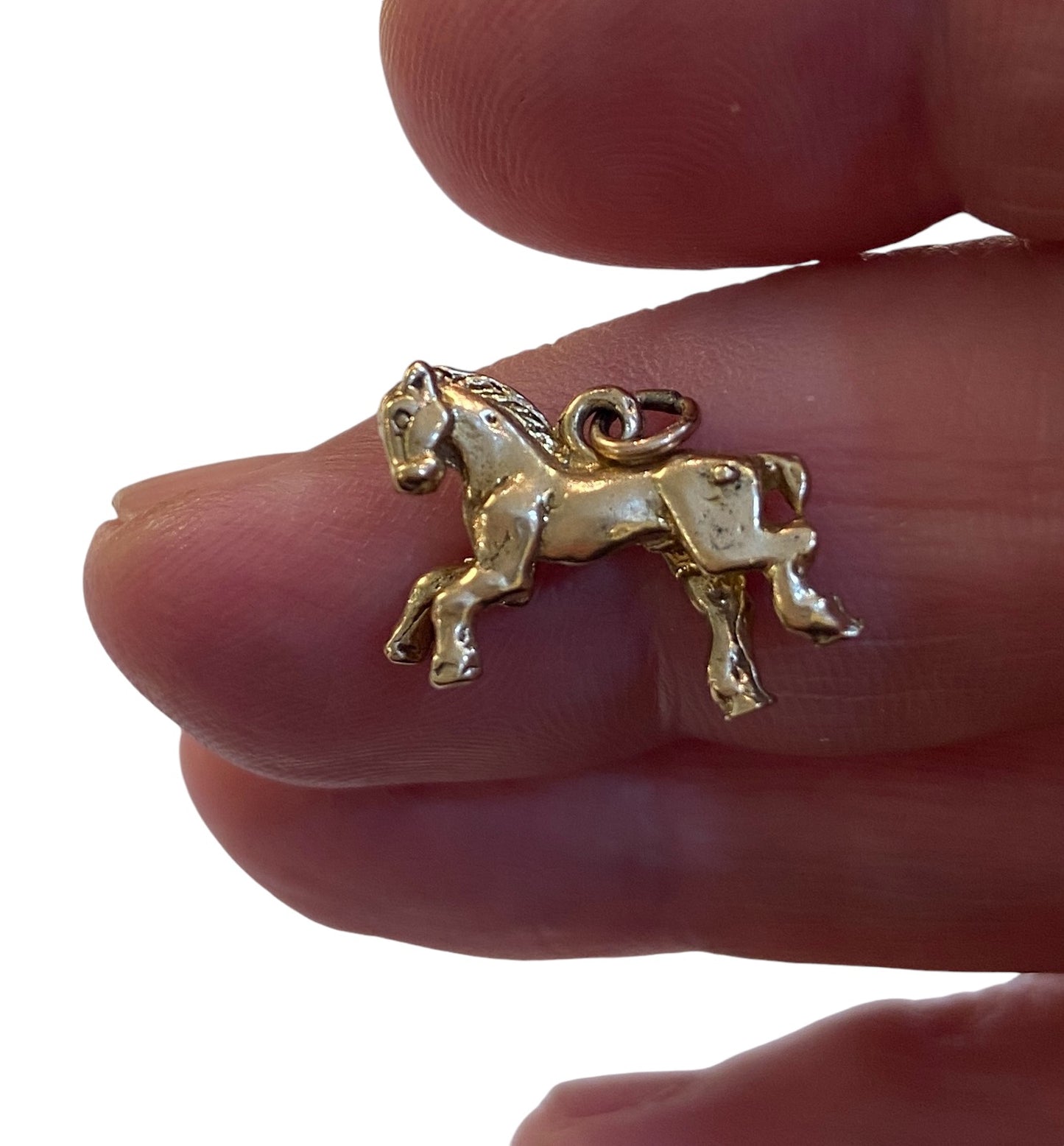 9ct vintage horse charm circa 1962