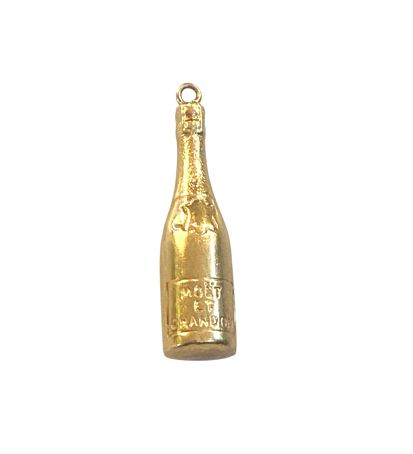 9ct vintage moet and Chandon charm circa 1967 maker WHC. HOLLOW