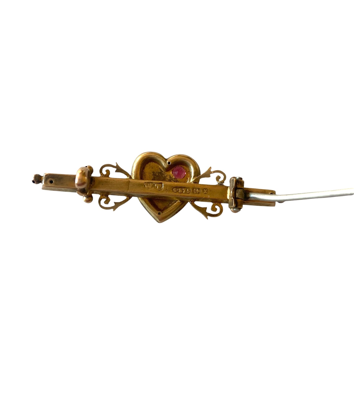 9ct victorian sweetheart brooch circa 1897 by William Twigg