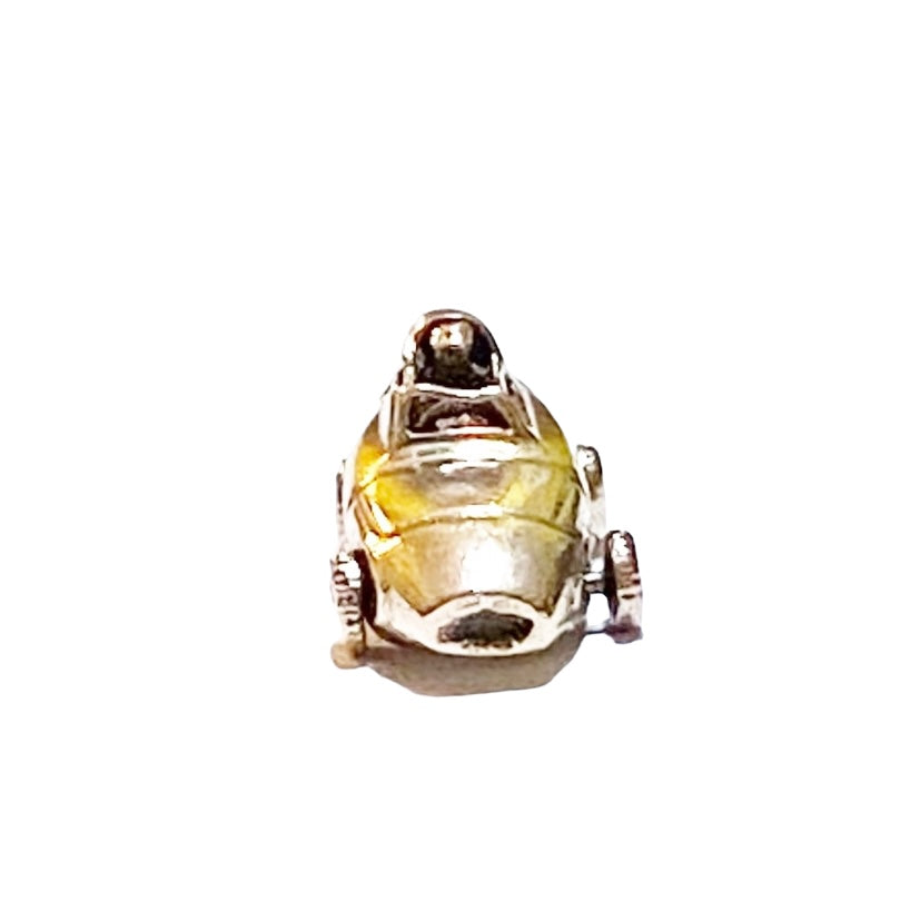 9ct vintage racing car charm London 1959