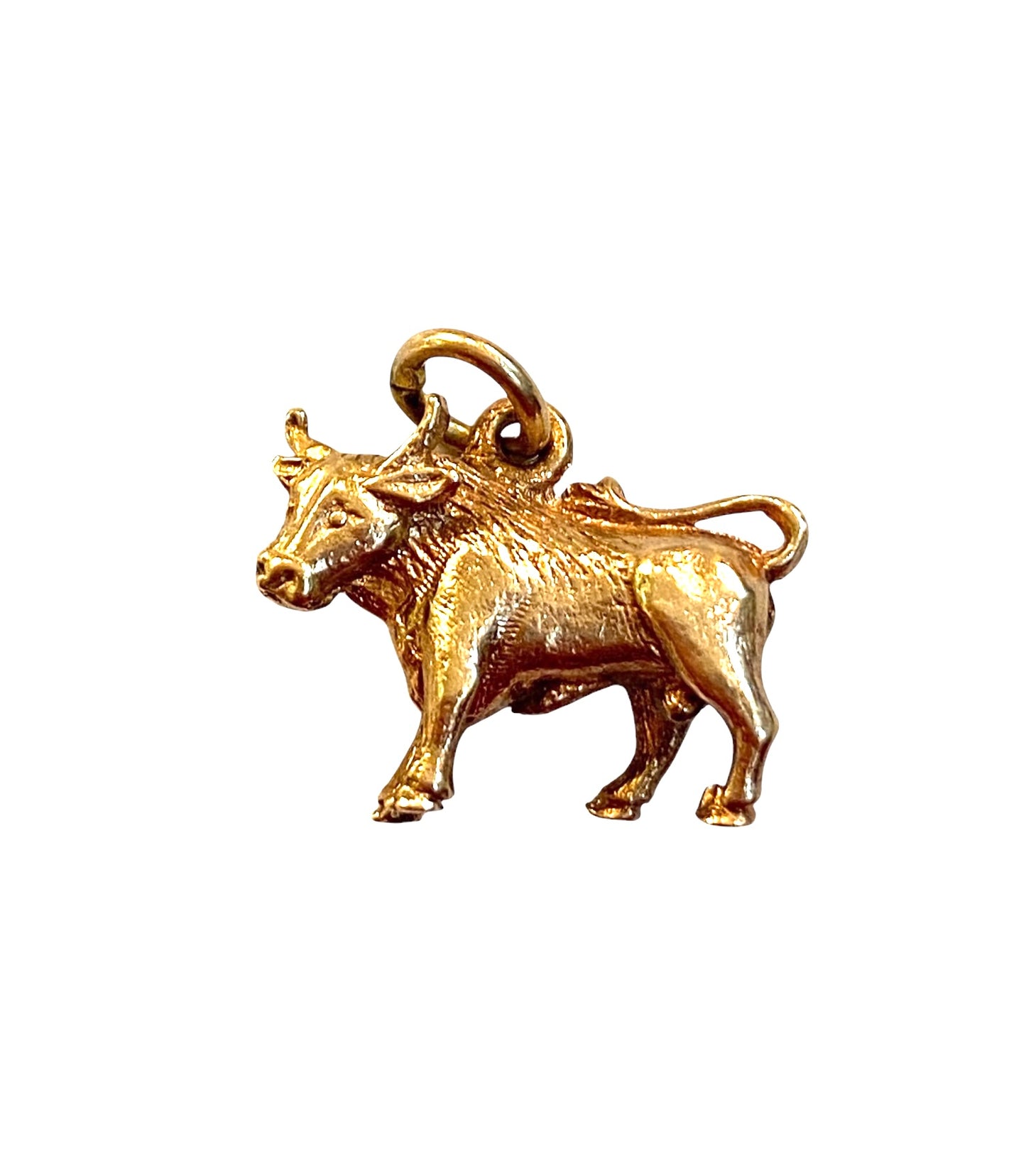 9ct vintage bull taurus charm circa 1968