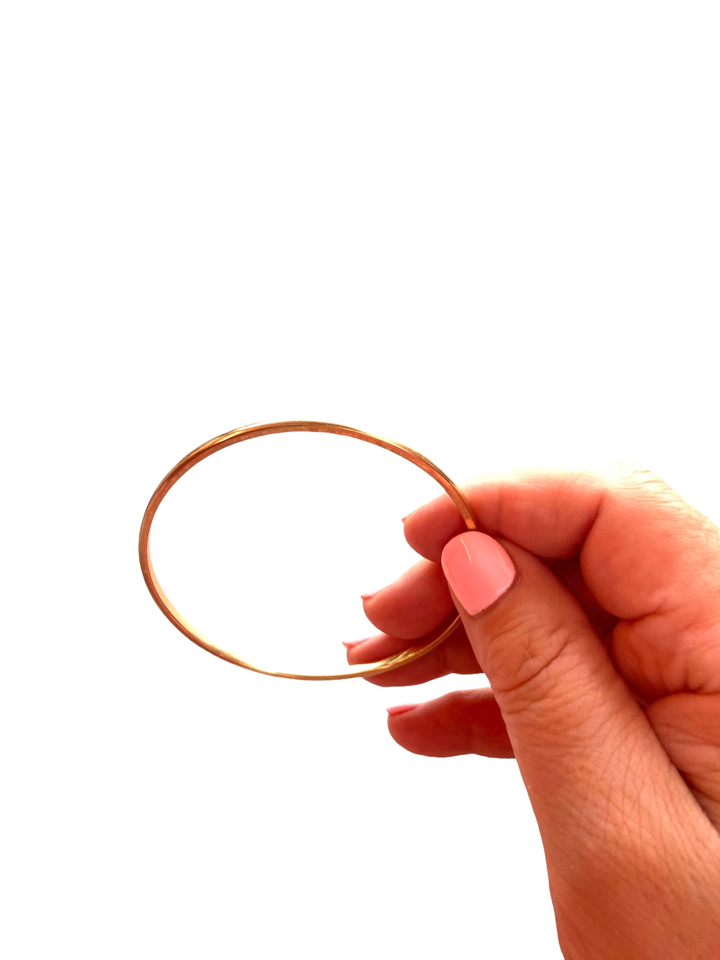 9ct vintage yellow gold plain bangle 11.9g