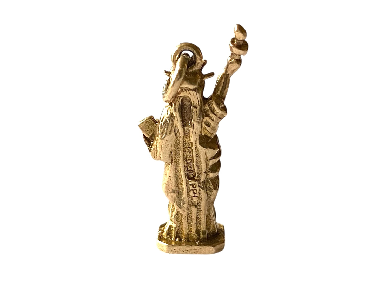 9ct vintage statute of liberty charm circa 1959