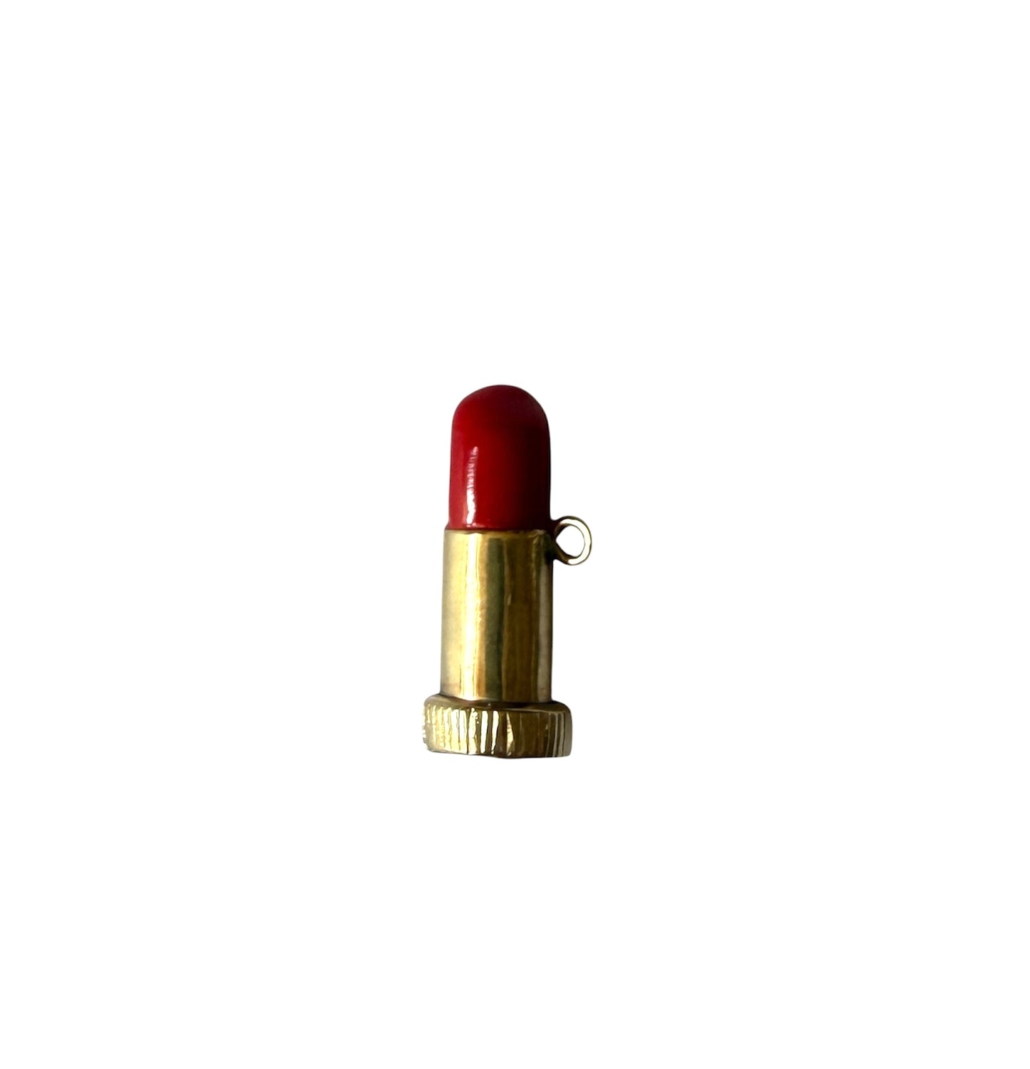 9ct preowned lipstick charm / pendant 2.89g