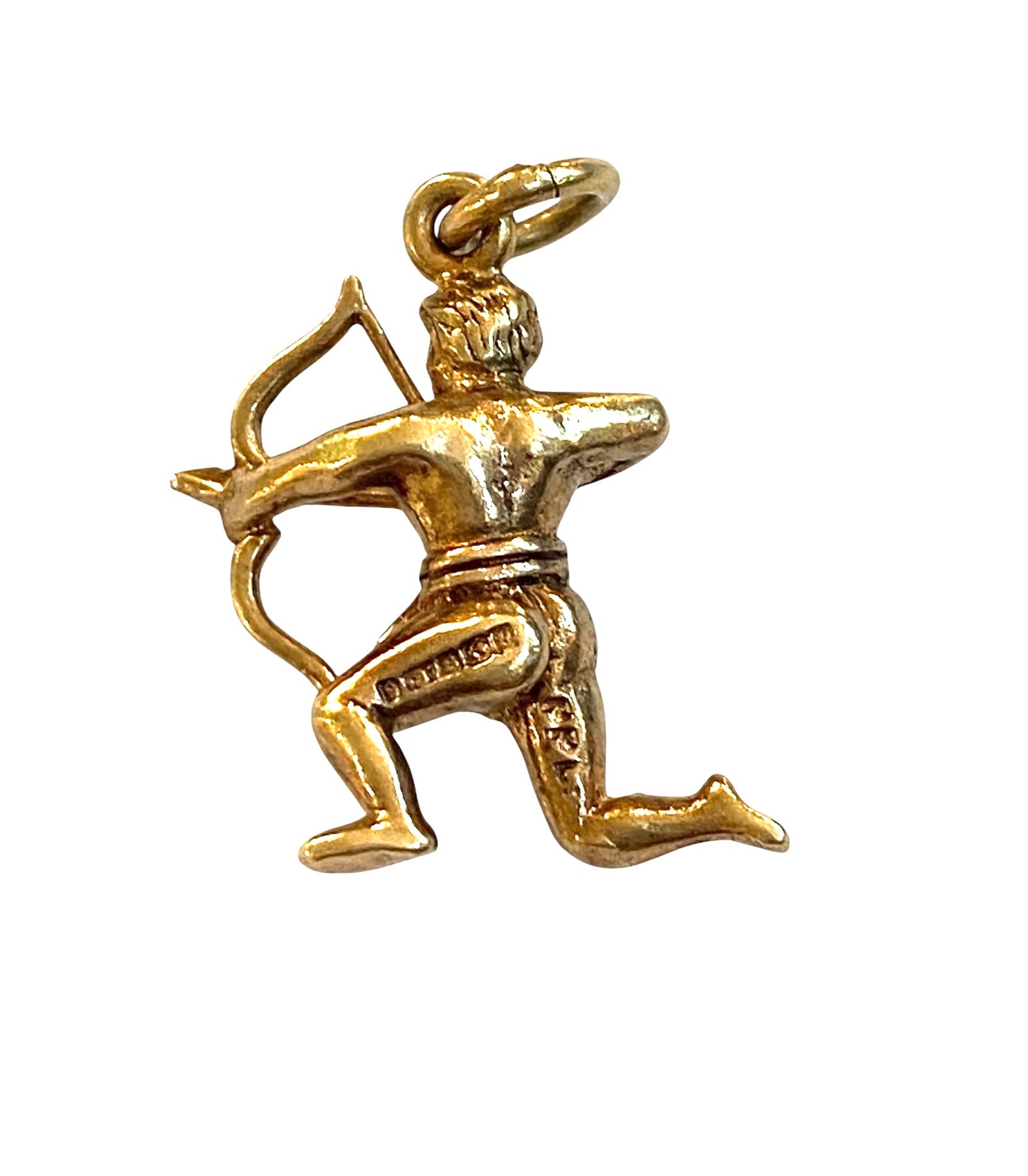 9CT VINTAGE SAGITTARIUS CHARM / PENDANT CIRCA 1966