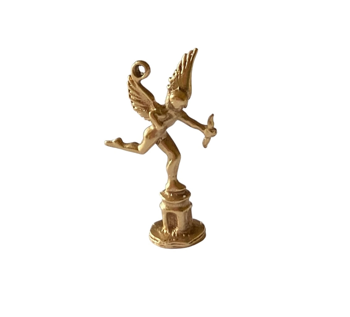 9ct vintage eros charm. the god go love. London charms circa 1970