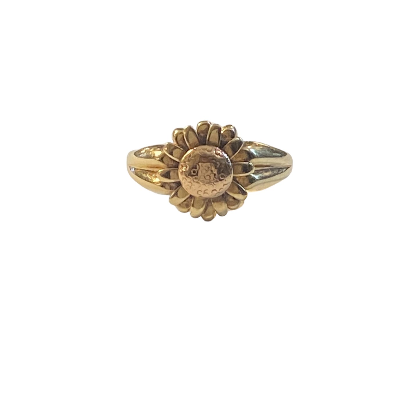 9ct gold pre owned flower ring circa 1996 size N