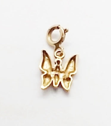 9ct pre owned butterfly charm / pendant