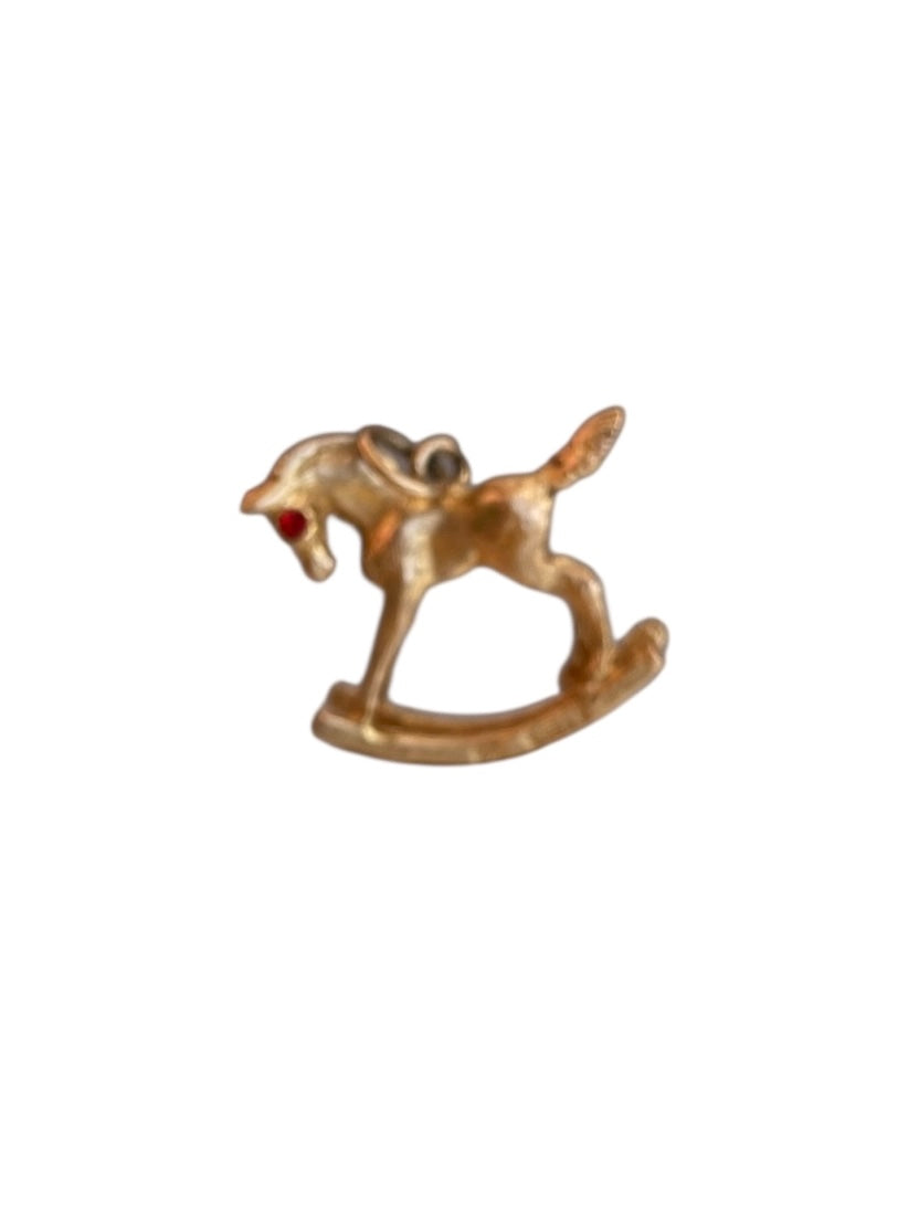 9ct rocking horse charm, circa 1960s