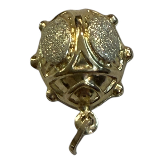 9ct vintage / preowned ladybird charm , hollow, yellow gold