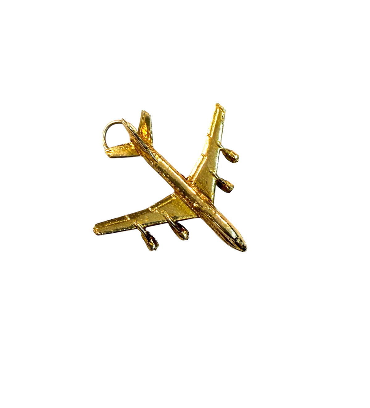 9ct vintage plane charm / pendant  3.57g