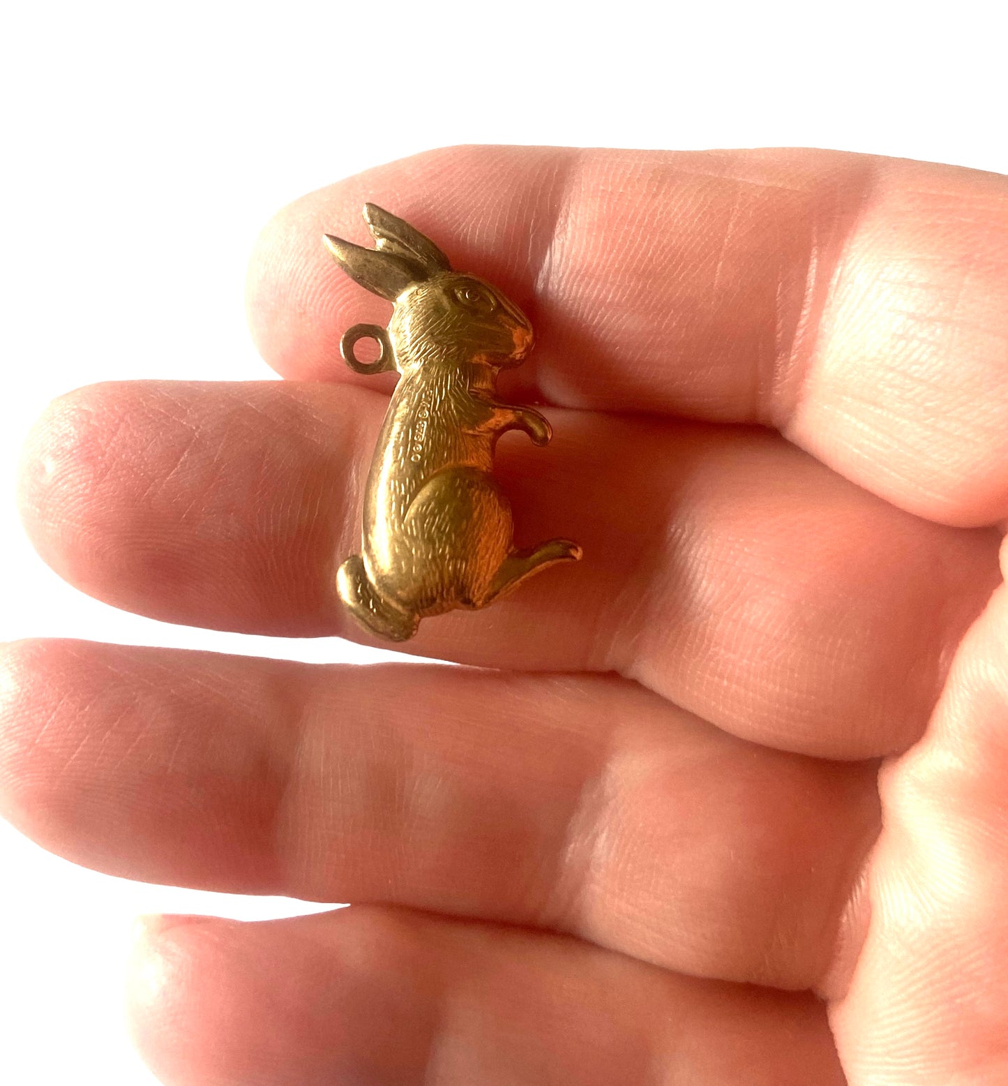 9ct vintage rabbit charm circa London 1969