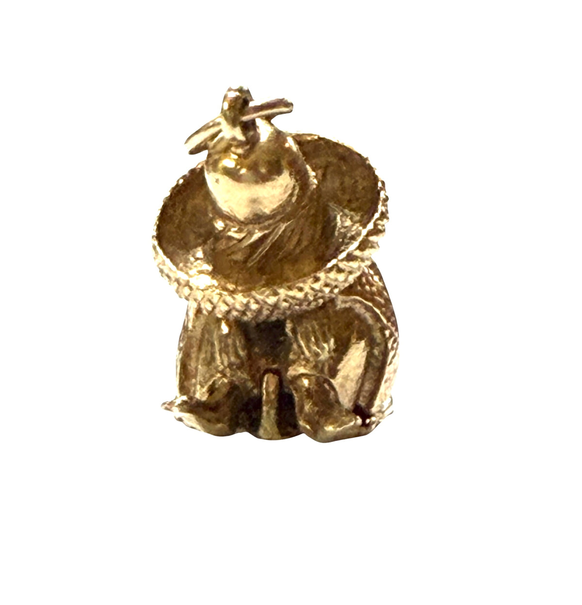 9ct vintage mexican with guitar charm, circa 1970s 8.91g