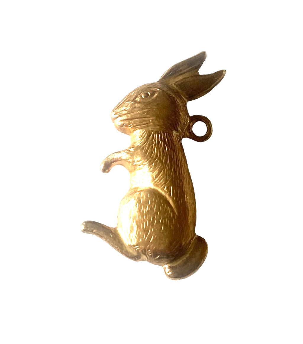 9ct vintage rabbit charm circa London 1969