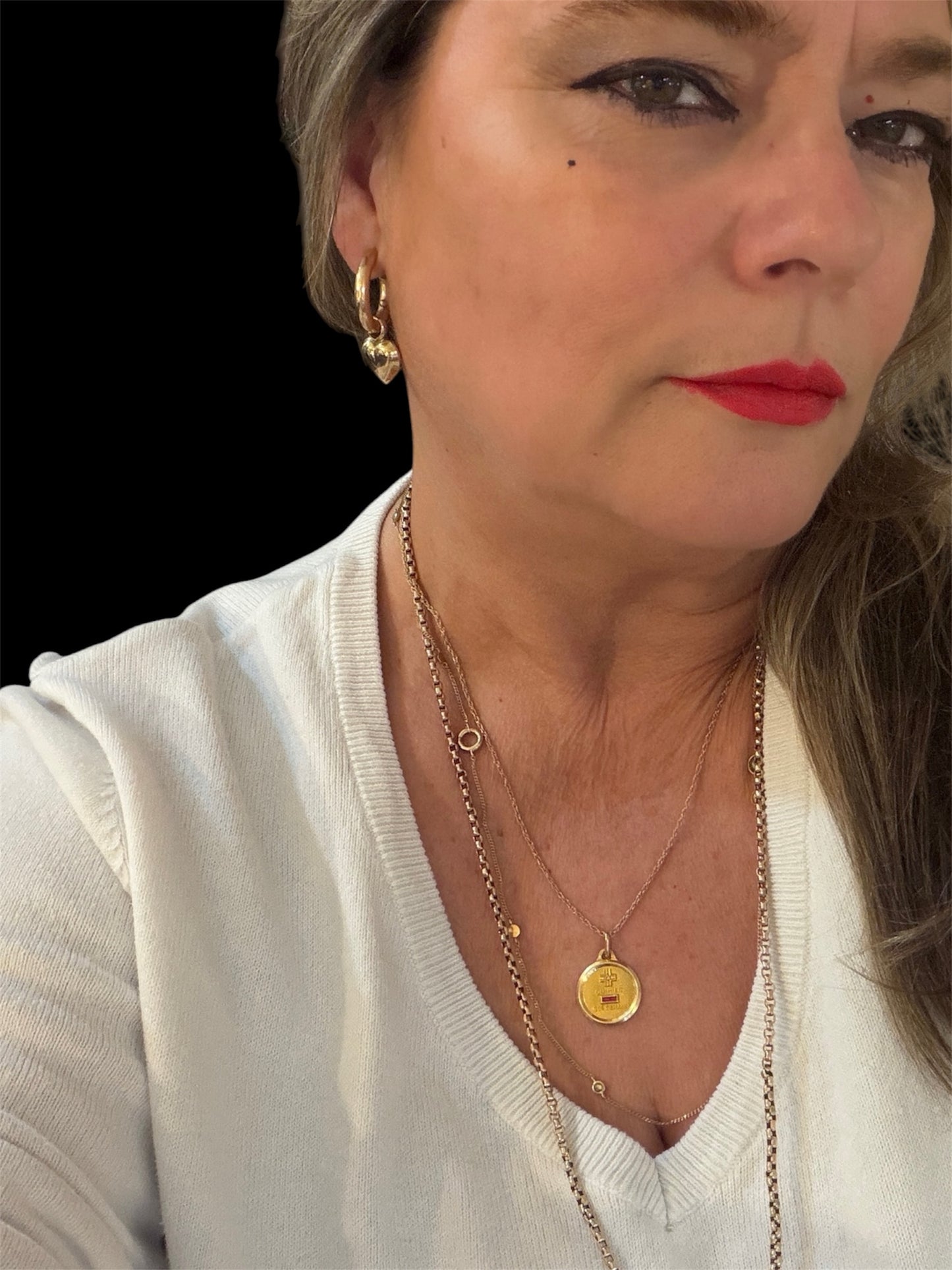 18ct Qu'Heir Que Demain pendant. love token pendant