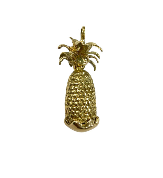 14ct vintage large and heavy pineapple charm 6.7g