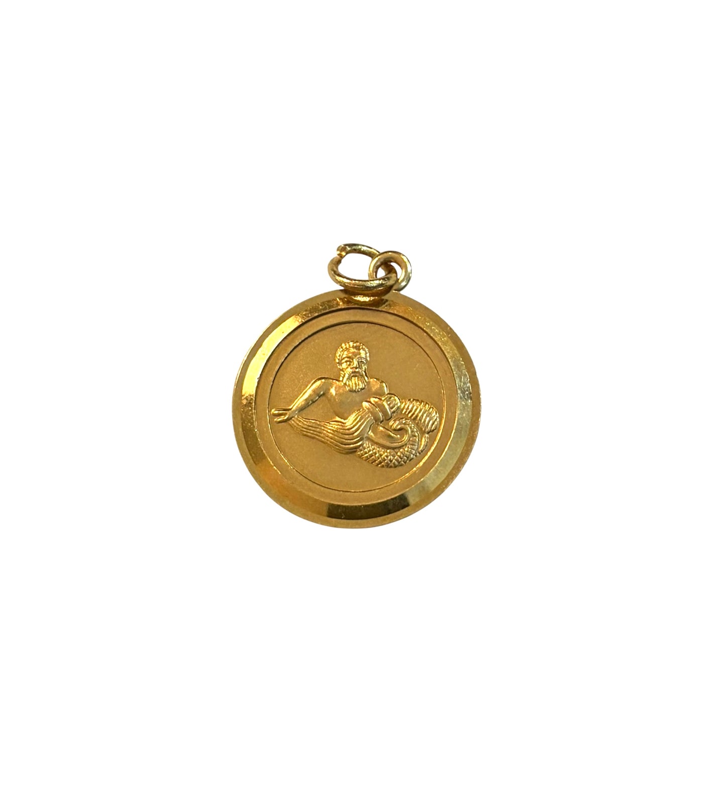 9CT VINTAGE AQUARIUS CHARM BY GEORG JENSEN CIRCA 1982 2.29G