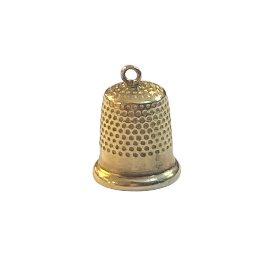 9ct vintage thimble charm circa 1966