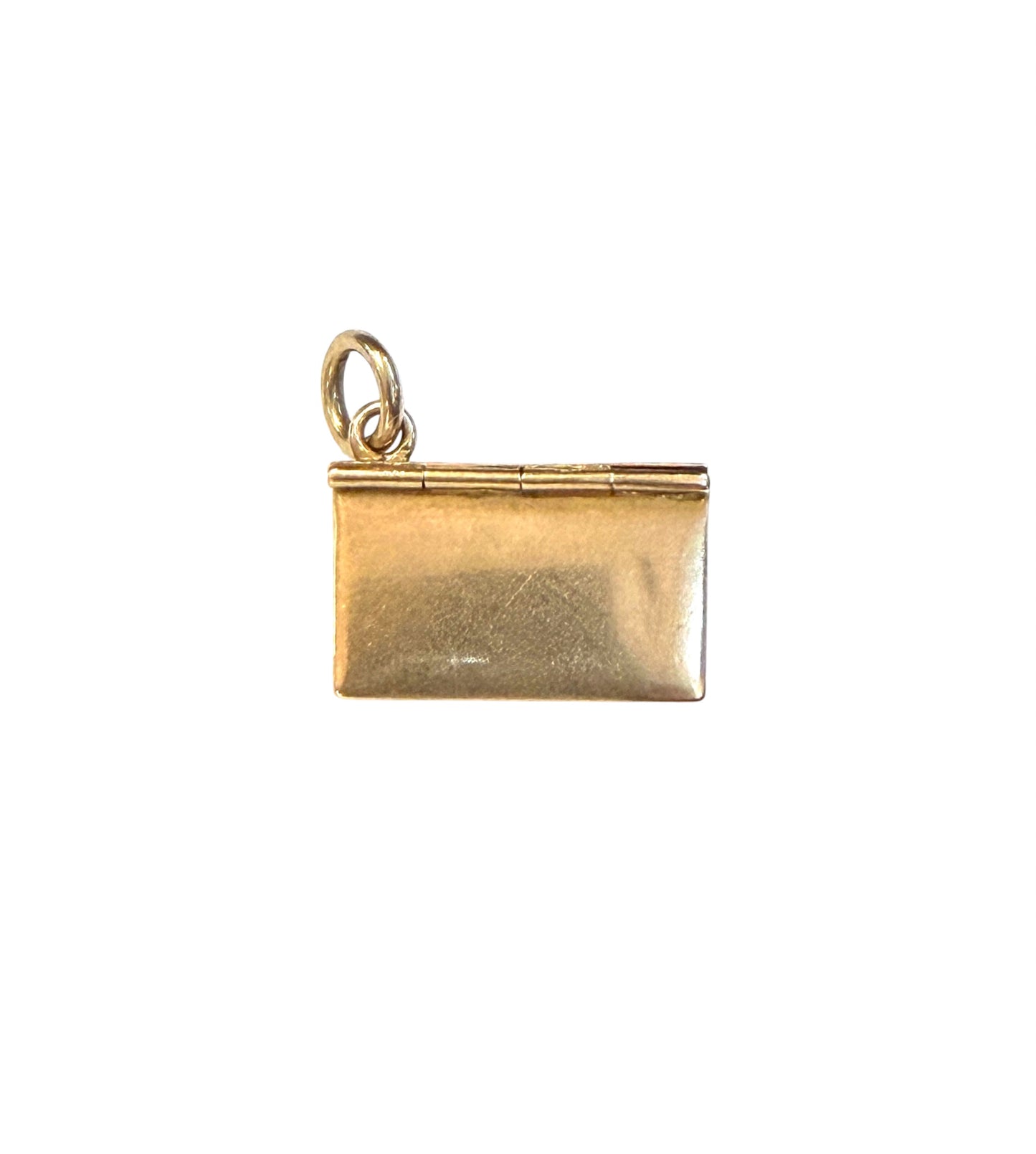 9ct antique envelope charm with a note inside circa 1901