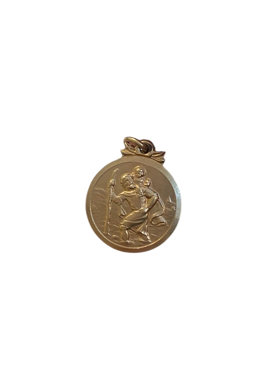 9ct vintage st christopher charm circa 1962 London by S&W