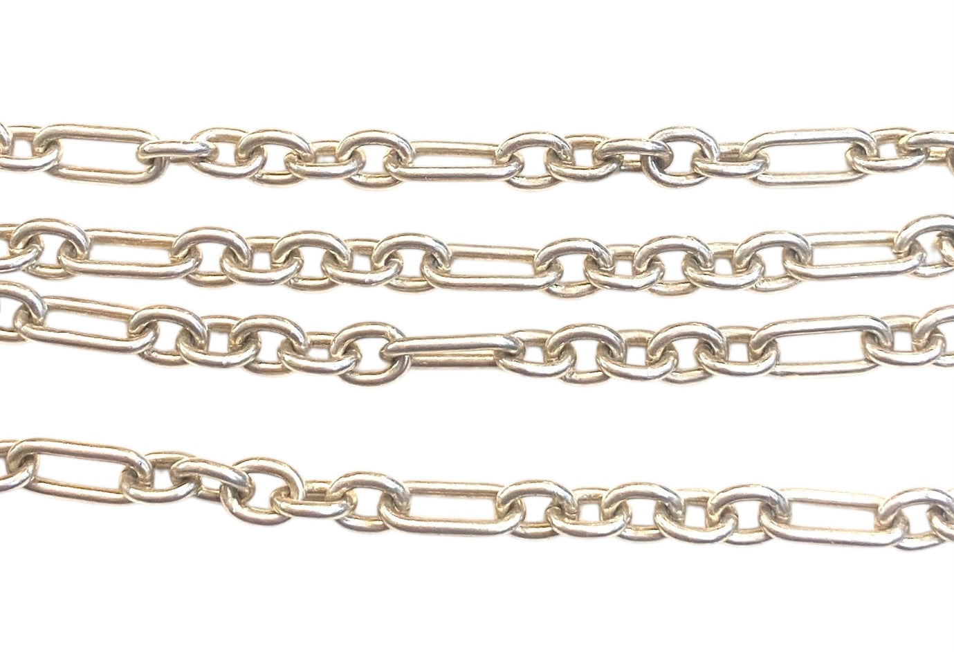 silver 925 vintage fancy link chain. 28inches long (72cm) 72 g