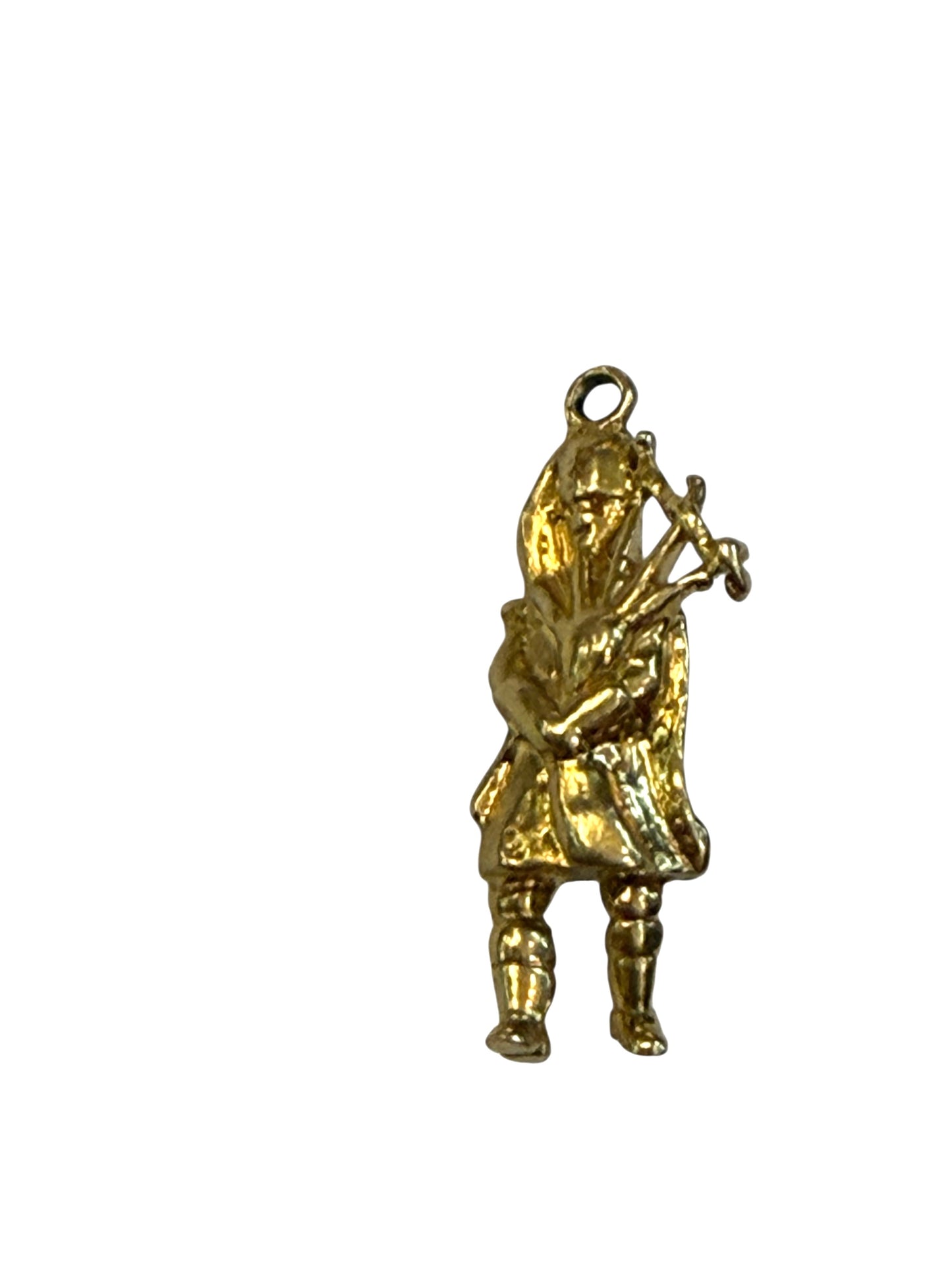 9ct vintage bagpiper charm by Georg Jensen circa 1979 London 2.8g