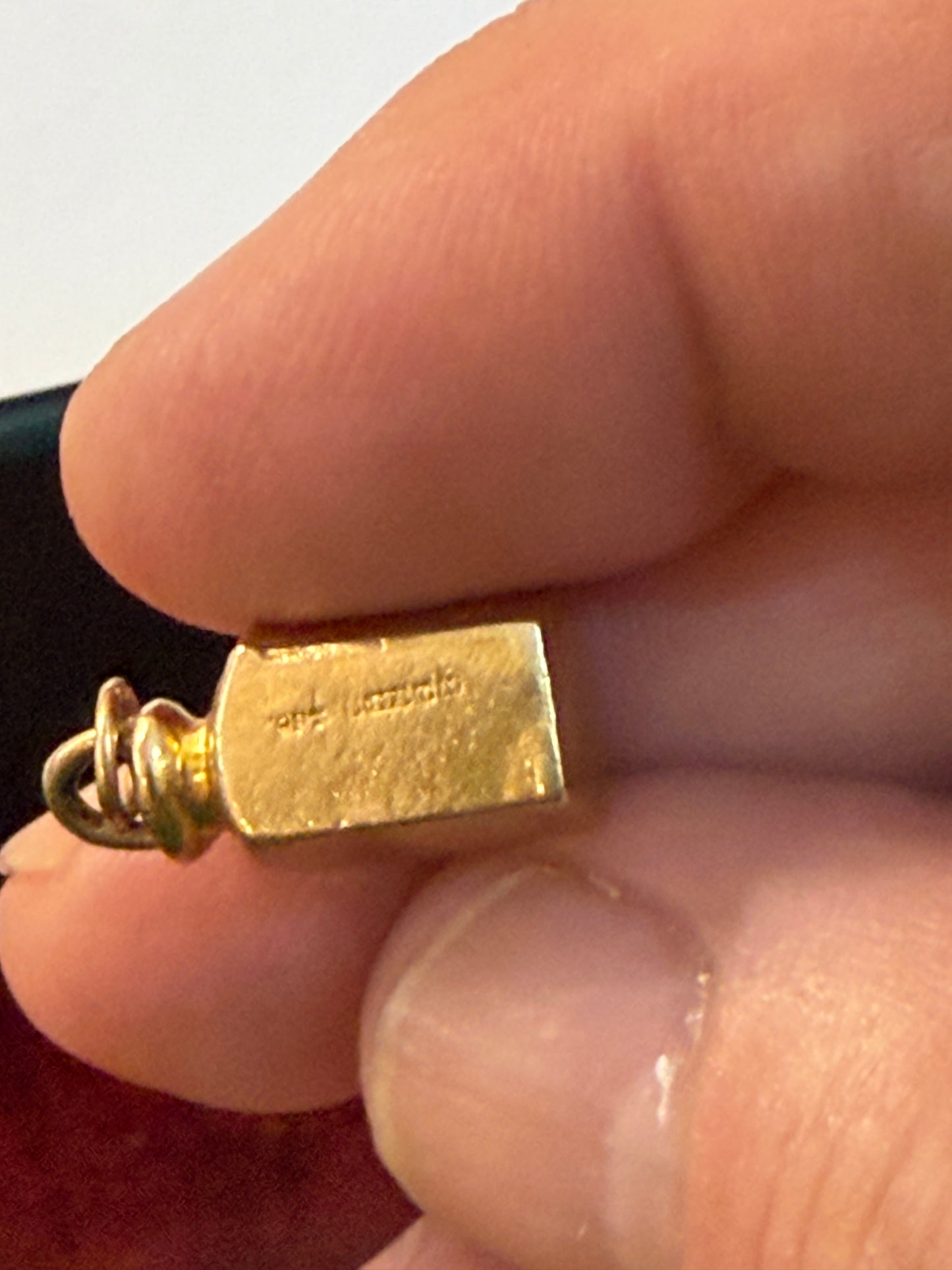 9ct vintage port lantern charm circa 1986 1.24g