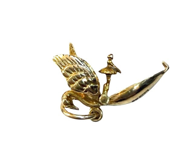 9ct vintage swan lake charm. circa 1965 by RP