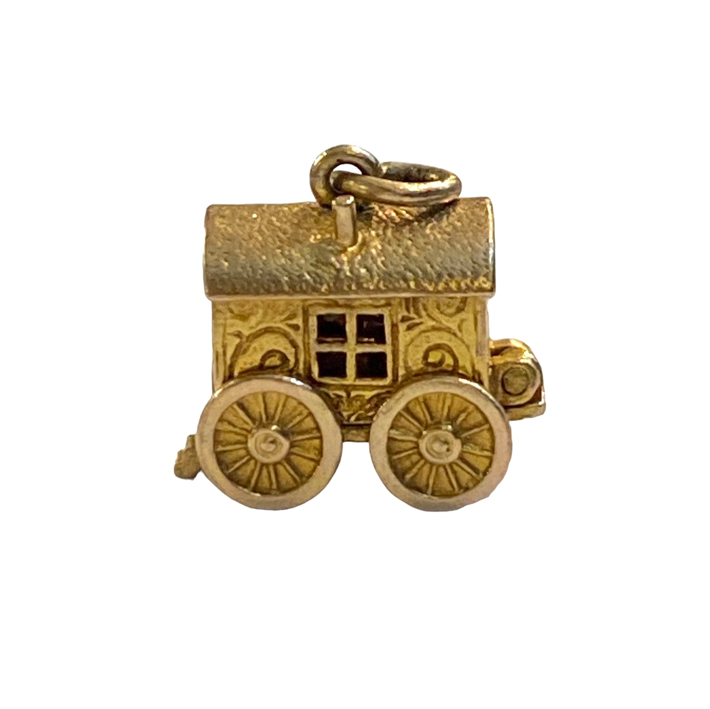 9ct vintage gypsy caravan charm opening circa 1958