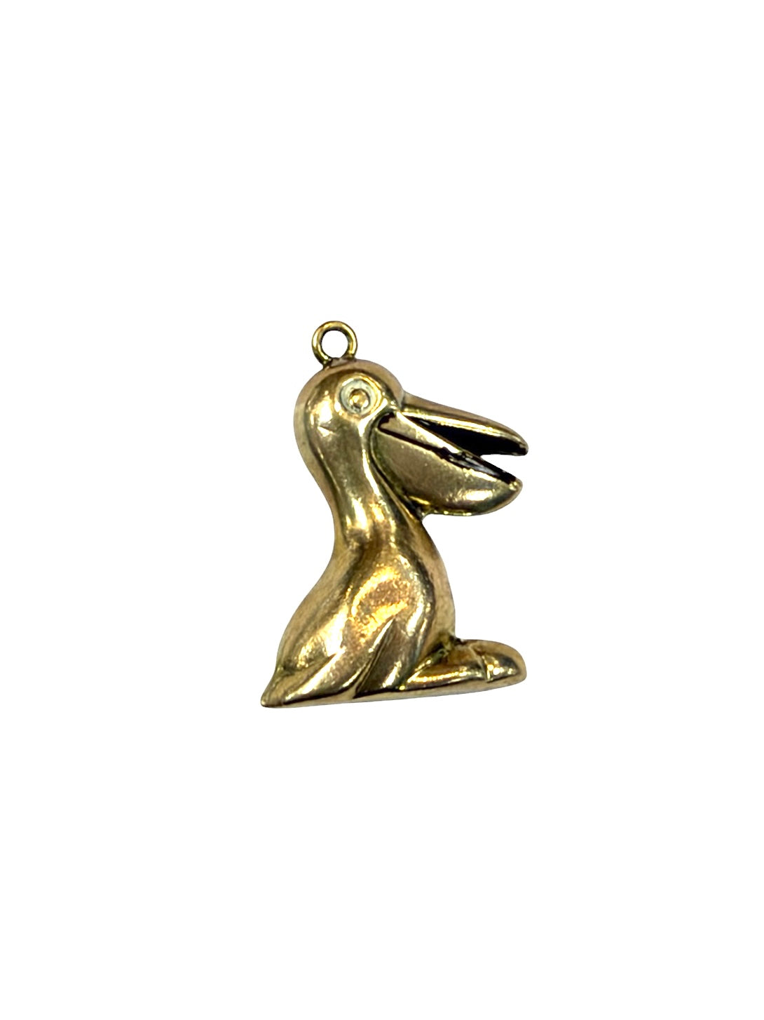9ct vintage Pelican charm. by  Georg Jensen. 1.8g hollow circa 1967 London