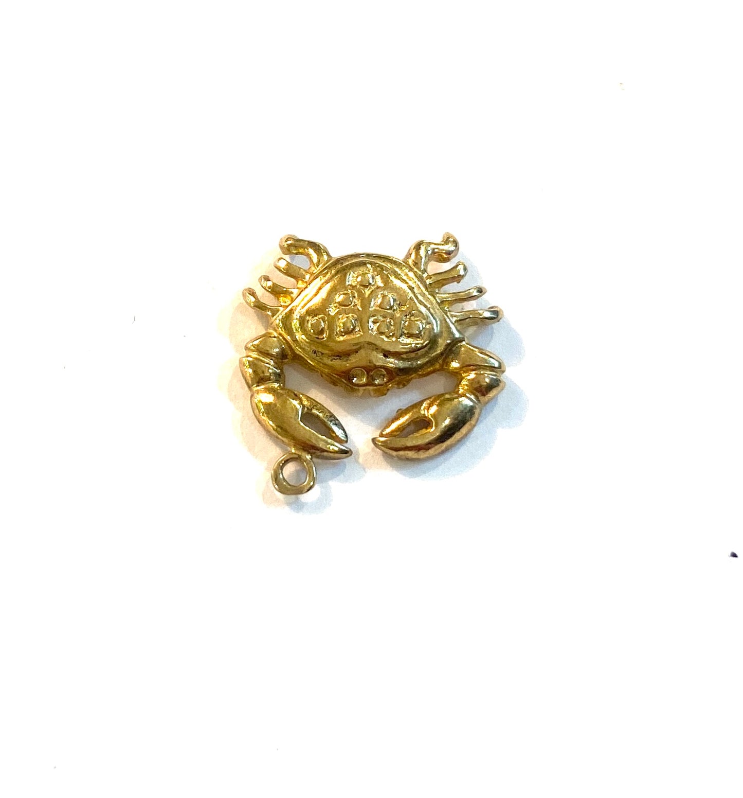 9ct 375 vintage gold crab / cancer charm