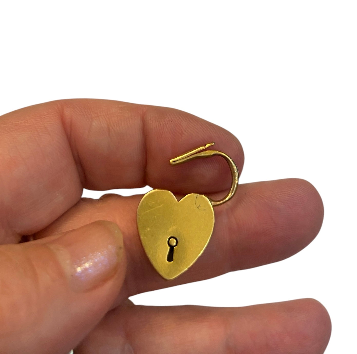 9ct Antique yellow gold padlock charm circa 1899