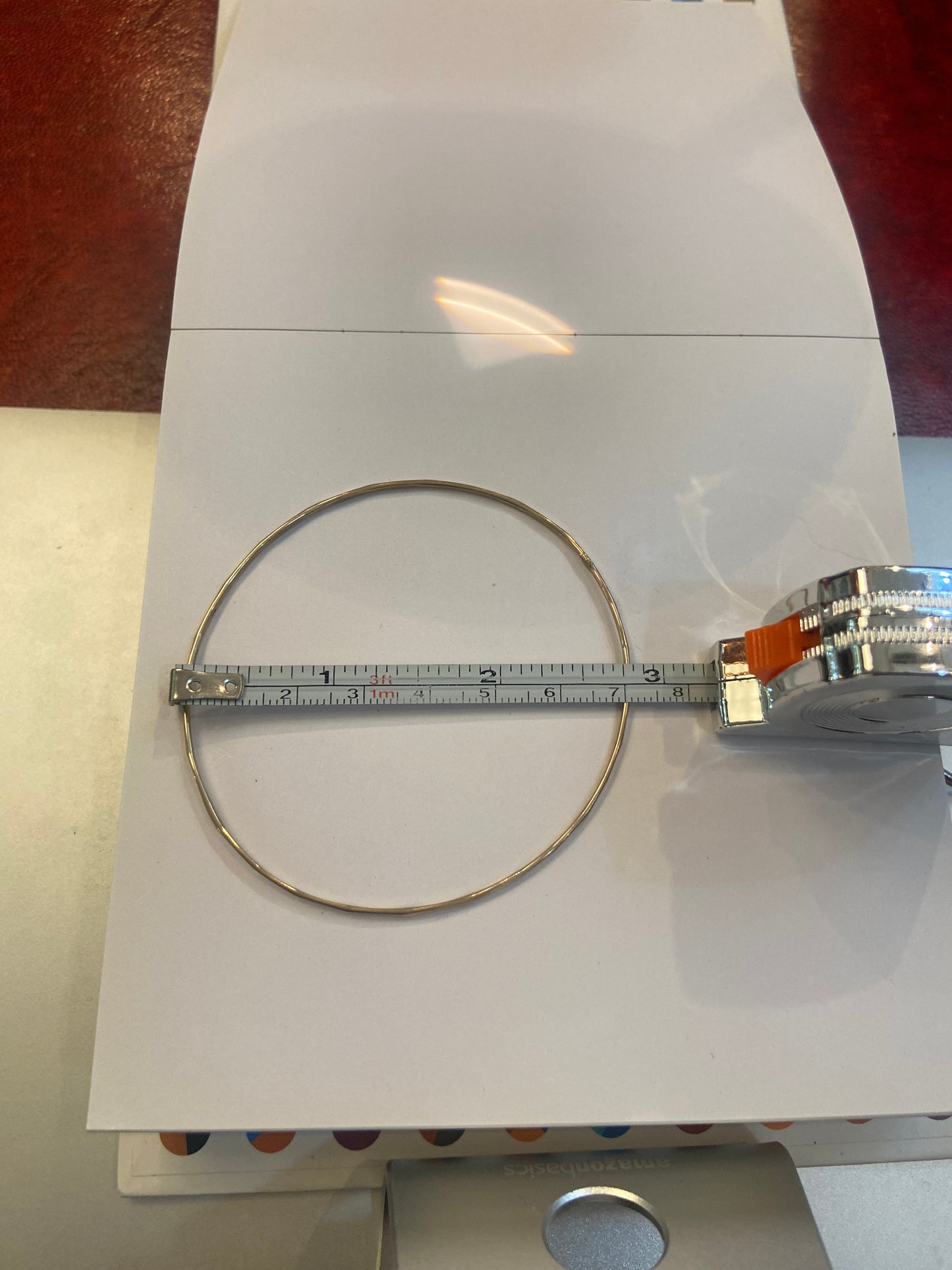 9ct slim vintage bangle. 2.9g circa 1973