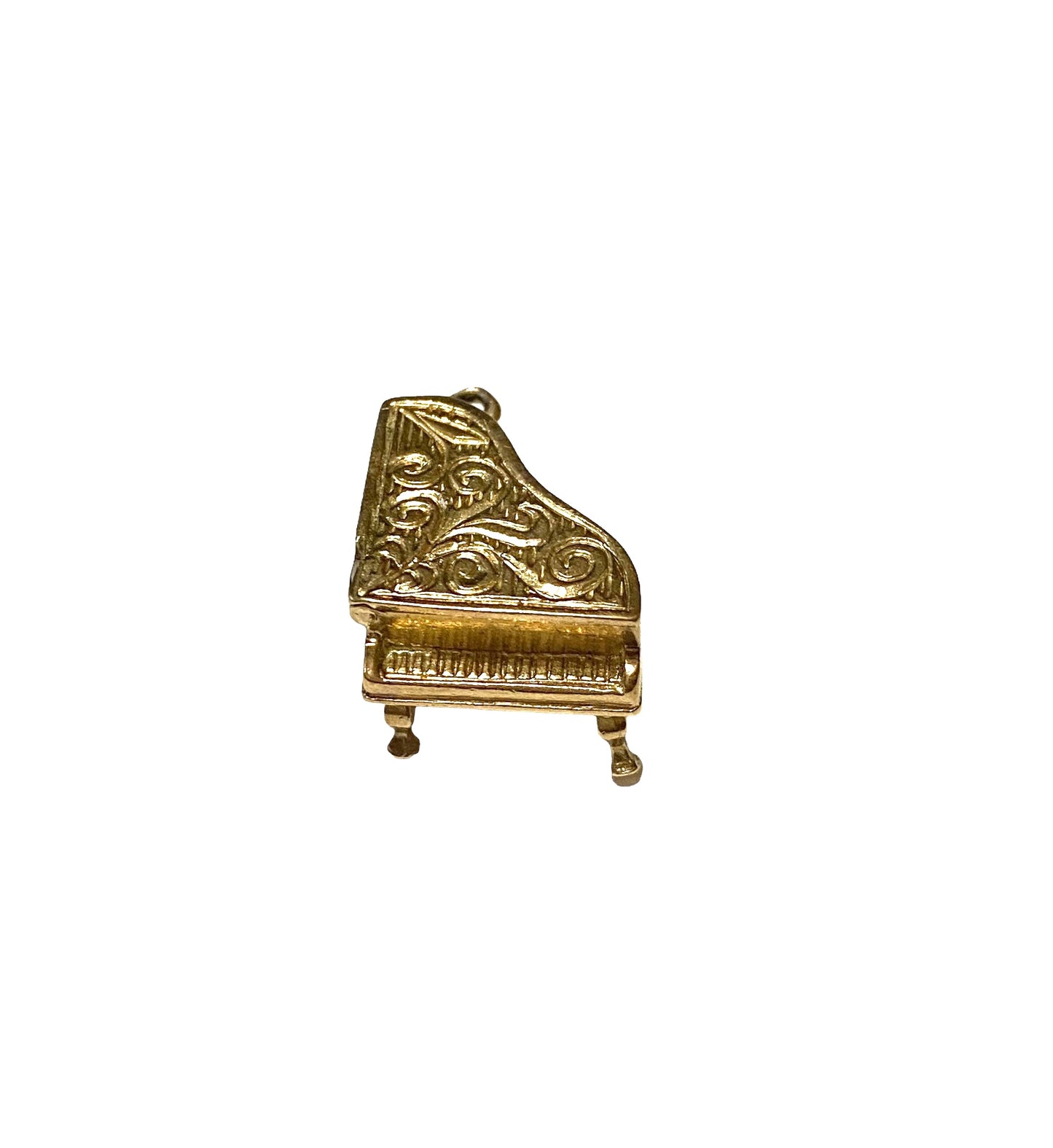 9ct vintage opening grand piano charm