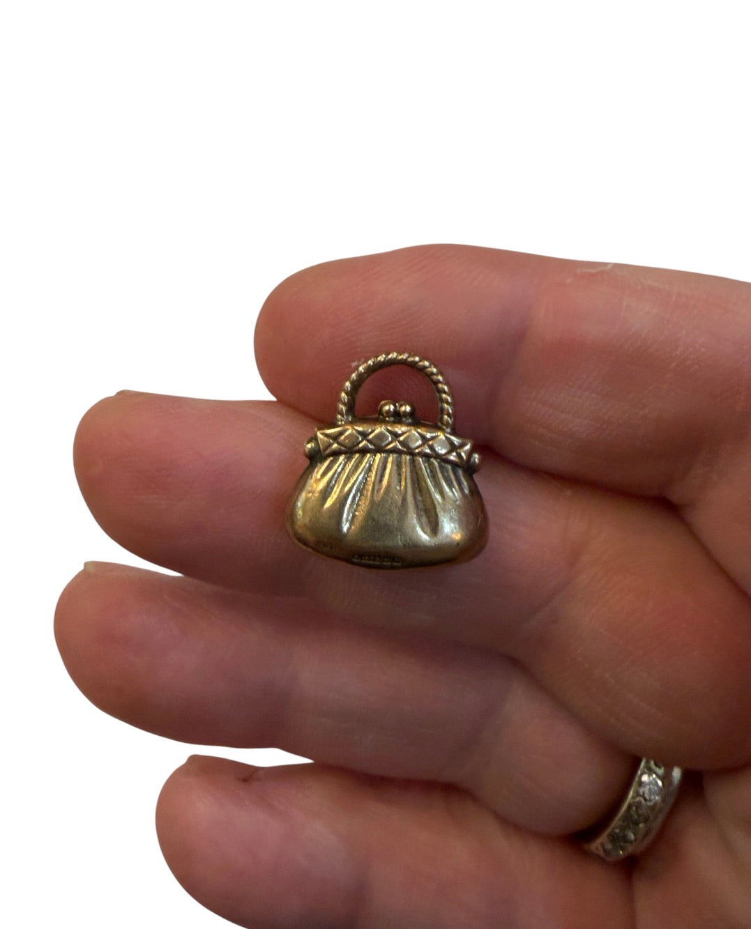 9ct vintage handbag charm circa 1986 1.18g